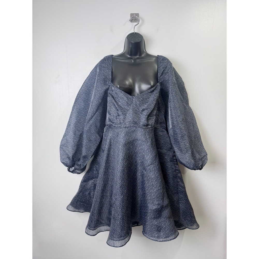 Selkie Princess Cut Mini Dress Puff Sleeves Cottagecore Women Size 1X